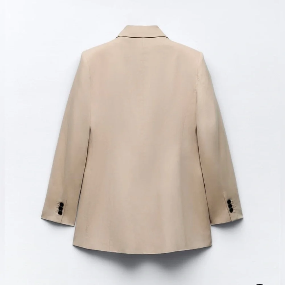 Zara linen blend  Double-Breasted Blazer 🔥New collection 🔥